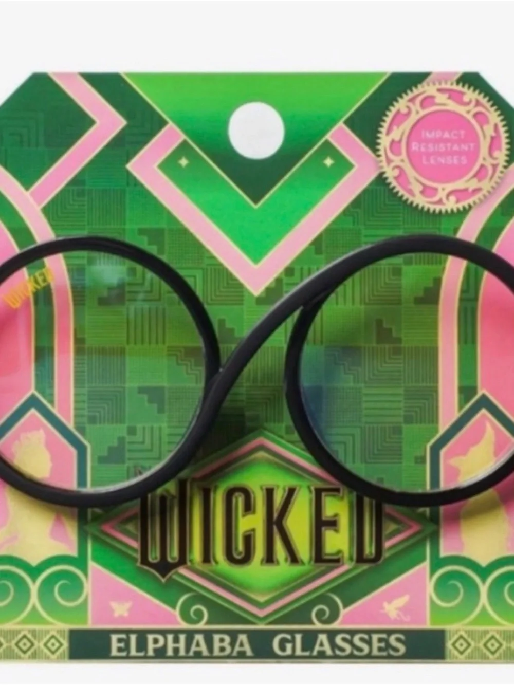 Wicked Women's Round Black Fashion Glasses-Official Elphaba Fun Glasses👓